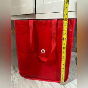 Lululemon Red Tote Bag